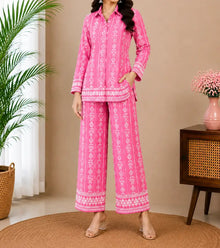 Pink Printed Co-ord Set005