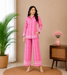 Pink Printed Co-ord Set005