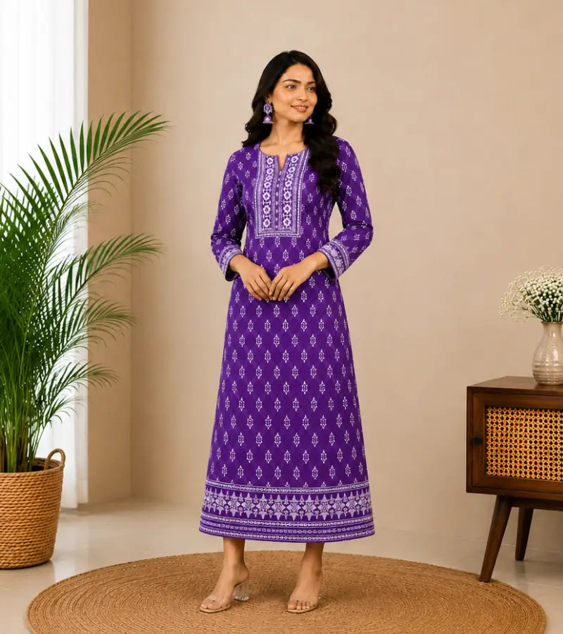 Purple Printed One Piece004